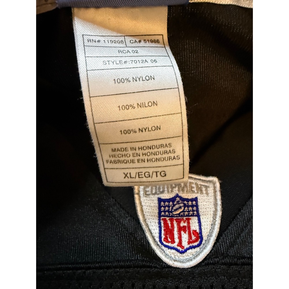 Reebok NFL New Orleans Saints Reggie Bush 25 Jersey‎ Mens XL Black Gold 7012A 06 - Picture 6 of 7